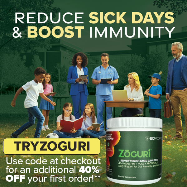 REDUCE SICK DAYS WITH ZOGURI and SAVE 40% OFF YOUR FIRST ORDER. Use Code "TRYZOGURI" at checkout.